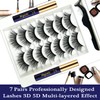 7C SevenCrown 3D Magnetic Eyelashes with Eyeliner Kit - Cat-Eye