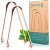 Copper Tongue Scraper Cleaner for Adult, 100% Pure Copper by