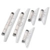 Measuring Rolling Ruler, 5 Pieces 6 Inch 12 Inch Clear