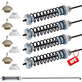 Upgraded W11396716 Washer Suspension Rod Kits Set (4Pcs)-24.4in,Compatible with Whirlpool Kenmore Maytag Washing Machine Suspension Rod Kit,Replaces W11171694 MVW6200KW2 WTW5100H WTW6120H MVW5430M