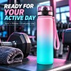 Gradient Water Bottle for Gym & Outdoor Use – BPA-Free