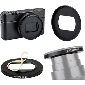 JJC Dedicated Metal Filter Adapter Lens Adapter for Sony ZV-1 II RX100 VII VI RX100M7 RX100M6 for Canon G5X Mark II Installing 52mm UV CPL ND Filter,Includes 52mm Snap-On Lens Cap & Cap Keeper String