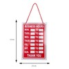 Business Hours Sign Hanging Red High Contrast Opening Closing Times
