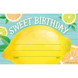 Lemon Zest Sweet Birthday Awards