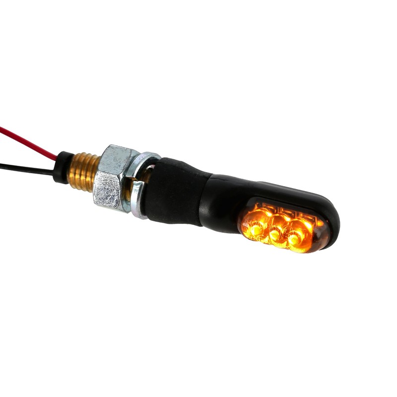 Set of 2 Micro Indicators 12 V LED Smoke Grey
