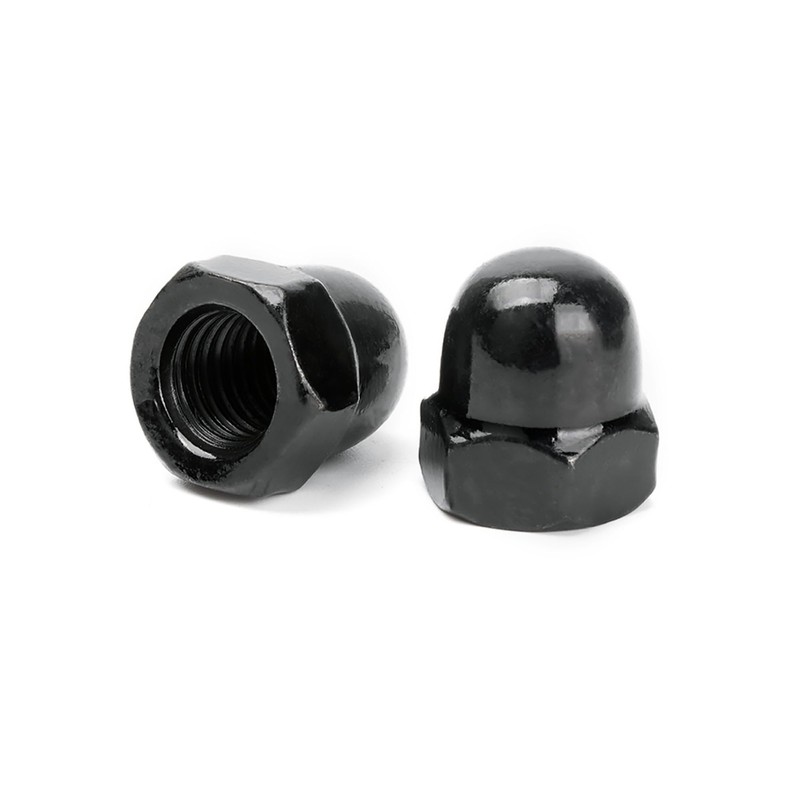 1/4-20" Black Acorn Nuts, Acorn Cap Nut Stainless Steel 18-8(304),