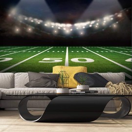 Wall Mural empty football field football stadium stock pictures, royalty free Peel and Stick Wallpaper Self Adhesive Wallpaper Large Wall Sticker Removable Vinyl Film Roll Shelf Paper Home Decor