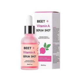 BEET Vitamin A Serum Shot, Anti-Wrinkle Facial Serum for Smoother Skin, 1 fl oz