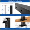 Zylorix 42" T304 Stainless Steel Cable Railing Post Black(Post 41"x2"x2"),