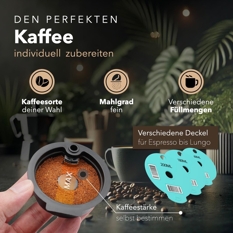 Refillable Nespresso Stainless Steel Coffee Capsule for Refilling, Reusable Refill