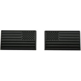 Pair Flag USA Emblem 3D Badge Flag Decal Replacement for Jeep Grand Cherokee L Front Right Passenger Door Truck SUV (Matte)