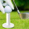 9 Pcs White Golf Rubber Tees for Practice and Driving