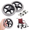 OwnMy 2PCS of 6 Inch Rubber Wheel Replacement Wheelchair Front