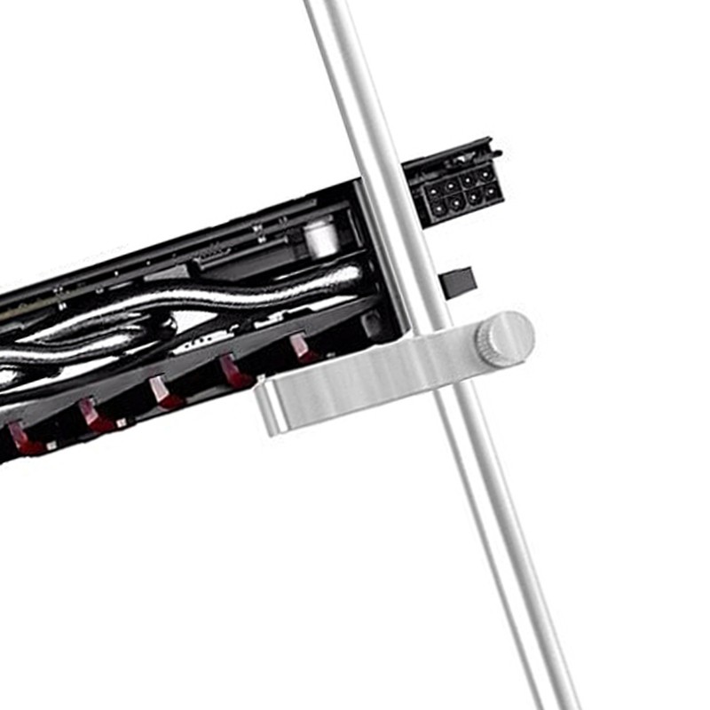 GM961 Aluminum Vertical Graphics Card Holder Single Support Jack Bracket