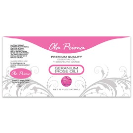Ola Prima Oils 16oz - Rose Geranium Essential Oil - 16 Fluid Ounces