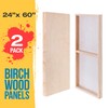U.S. Art Supply 24" x 60" Birch Wood Paint Pouring