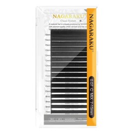 Blister Extensiones Pestañas Mink Mixto 1x1 Nagaraku
