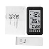 Hygrothermograph, Eacam LCD ℃/℉ Digital Wireless Indoor/Outdoor Thermometer Clock Temperature