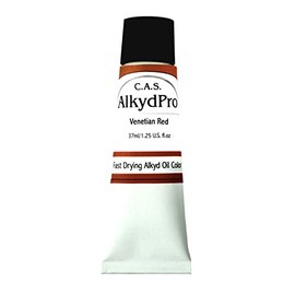 C.A.S. Paints AlkydPro Fast-Drying Oil Color Paint Tube, 37ml, Venetian Red