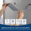 G-Promise All Metal 10" Dual Square Shower Head Combo |