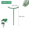 Belit 12 Pack Plant Support Stake, Half Round Plant Support