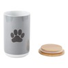 Bone Dry Ceramic Pet Collection, Canister, Gray/Black