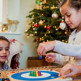 ibasenice Plastic Tabletop Checkers - 40PCS Flight Chess Chessmen Multi Color Plastic Pawn Game Pieces Jump Checkers for Board Games Chess Uses