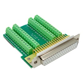 Jienk DB50 Solderless Connector, D-SUB 50-pin Port Terminal Adapter HDB50 Breakout Board with Nuts (Female)