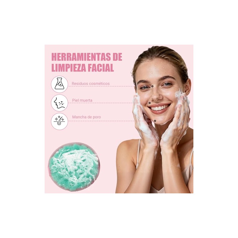22 Piezas Set de Maquillaje, Esponja De Maquillaje Multifuncional, Borla