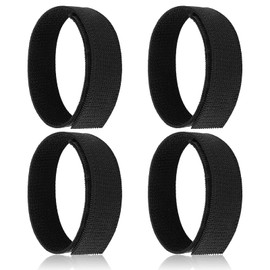 Wanmu 4 Pcs Black Boot Blousers, Elastic Military Boot Straps, Military Boot Bands, Military Ankle Strap Tuck Tight Strips for Men Women Outdoor Sports Military Army Uniforms