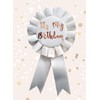 Alandra Birthdays RGB Cream & Rose Gold Metallic Birthday Rosette