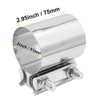 Exhaust Clamp 2 inch, 75mm Butt Joint Band Exhaust Clamps
