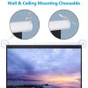 Segawe 80 inch 16:9 Manual Pull Down Projector Projection Screen