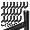 20pcs T-Slot L Shape Interior Corner Connector Joint Brackets +