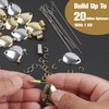 FUSIGO 140pcs Spinner Making Kit Fishing Lure Making Supplies DIY