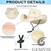 GEMVIE Straw Sun Hats for Women Mens Summer Straw Cowboy