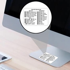 Mac Shortcut Sticker - Mac OS Shortcuts Sticker (M1+Intel), Laptop Keyboard Shortcuts Stickers for MacBook, Compatible with 13-16 Inch MacBook Air/Pro (Macipad)