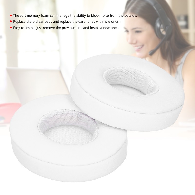 FYZ‑139 Ear Pad Earphone Cushion Cover Replacement Headphone Accessory PartsWhite