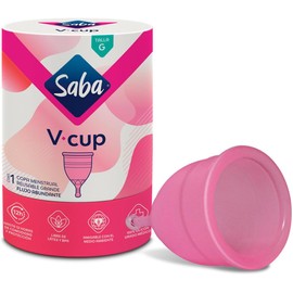 Saba Copa Menstrual Reusable V-Cup Talla Grande 1 pieza