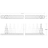 TEKTON 1/4 in Drive Hex Bit Socket Set with Rail,