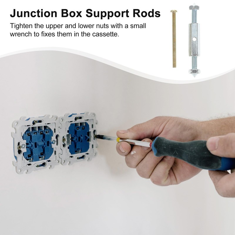 TOPPERFUN 21Pcs Electrical Socket Repair Kit: 10 Repairers 10 Screws