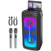 Karaoke Machine for Adults, Portable Bluetooth Speaker with 2 Wireless