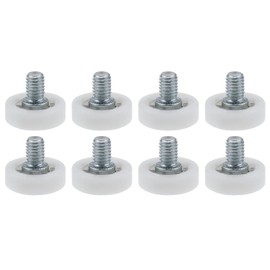 8 PCS Drawer Slide Roller,Diameter 25 mm Bearing Small Pulley Positioning Plastic Pulley Replacement Drawer Roller Wheel Sliding Furniture Cabinet Pulley