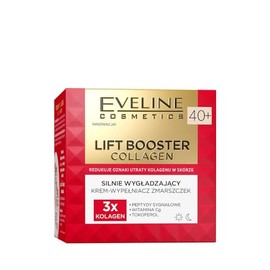 Eveline Cosmetics Lift Booster Collagen Smoothing Filler Cream 40+ with Triple Collagen, Peptides and Vitamin C