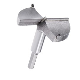 TA-VIGOR Forstner Drill Bit 80mm, Tungsten Carbide Wood Hole Saw Auger Opener for Woodworking Hinge Hole Drilling Boring Bit Cutter (Gray)