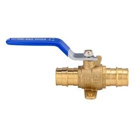 (Pack of 10) EFIELD Pex A Expansion 3/4" X 3/4" Full Port Shut-off Brass Ball Valve with Drop-ear, ASTM 1960, cUPC Certified