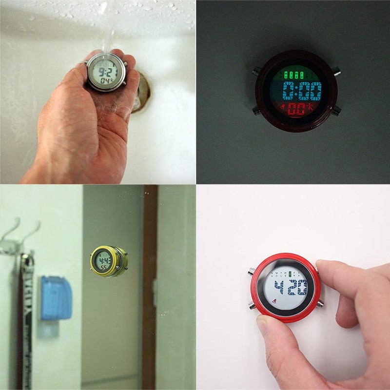 Mini Waterproof Clock, Shower Clock, Bathroom Clock, Bath Clock, Wall