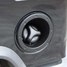 MXtech-23 For Hummer H2 2003-2009 ABS Matte Black Gas Fuel Tank Cover Moulding Trim Cap