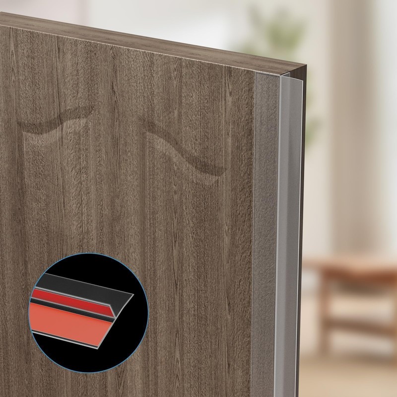 Elvone T-Shaped Door Draft Stopper, 1.97 in x 40 Ft