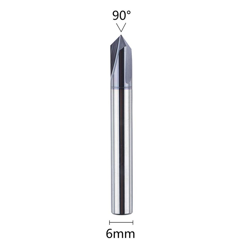 SpeTool Chamfer Router Bit CNC V Bits 6mm Shank V